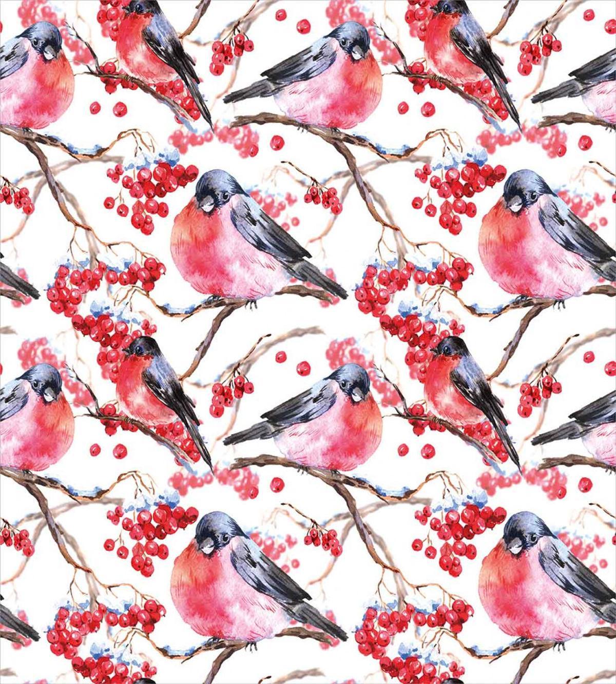 Birds Branches Berries — Pattern
