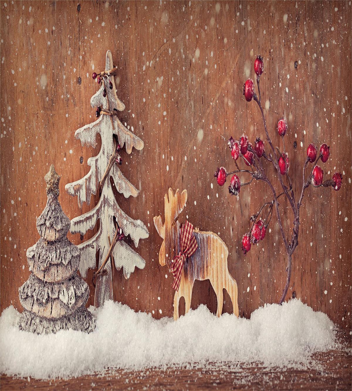 Deer and Pine Tree — Pattern