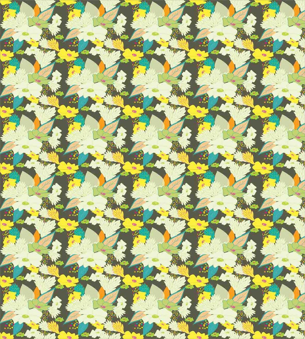 Lively Colored Summer Blooms — Pattern