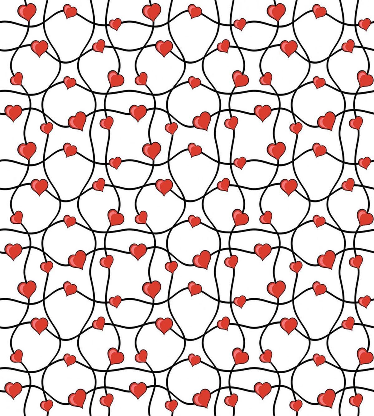 Geometric Hearts — Pattern