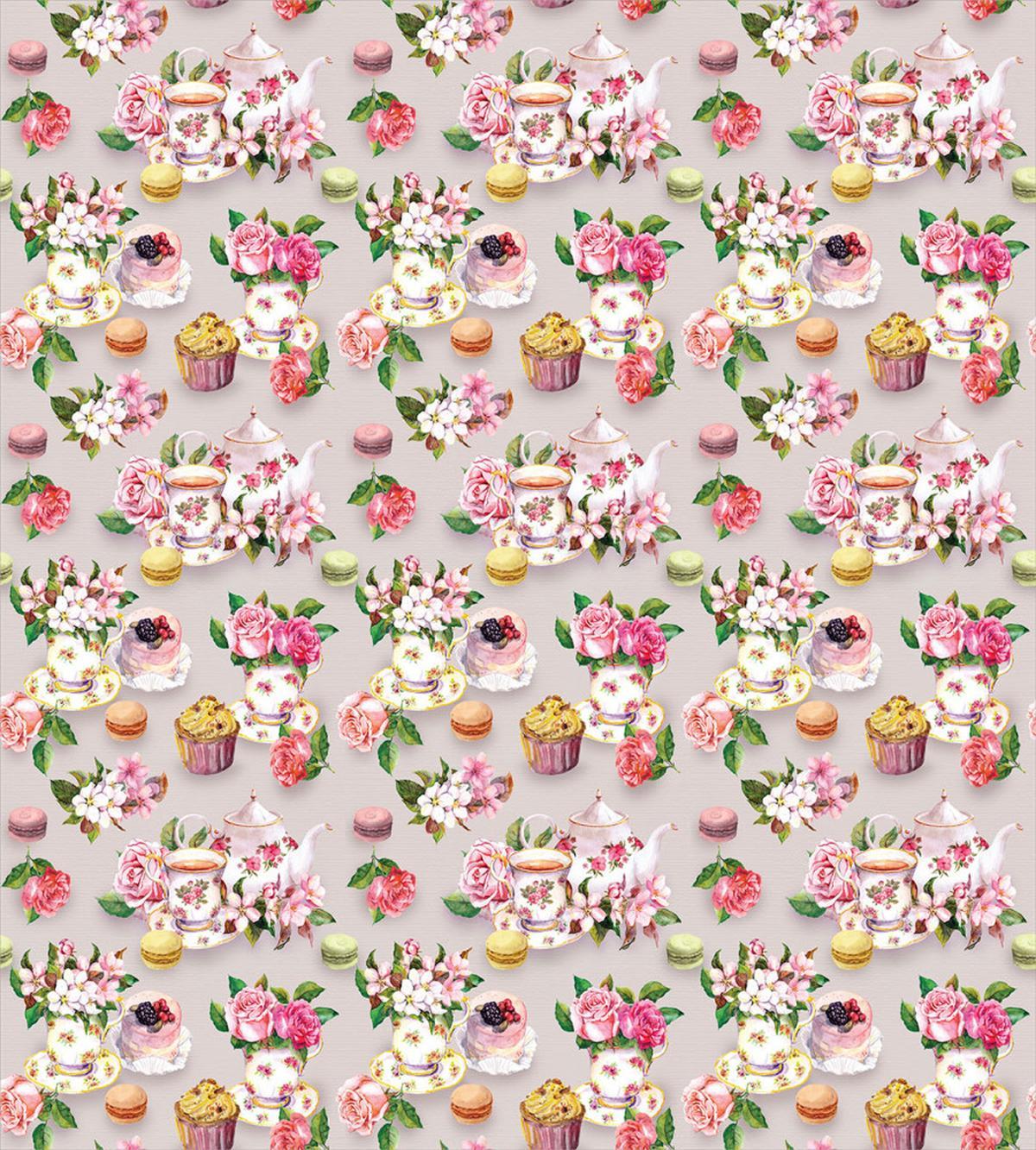 Antique Retro Tea Set — Pattern