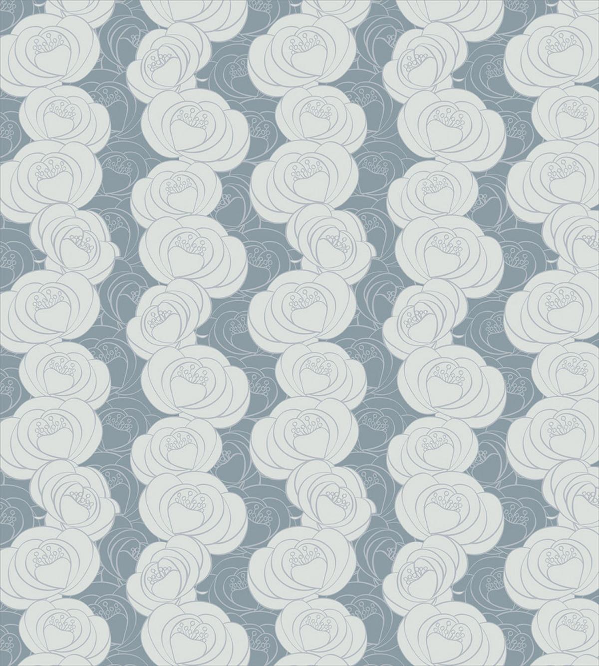 Hazy Tone Rose Silhouettes — Pattern