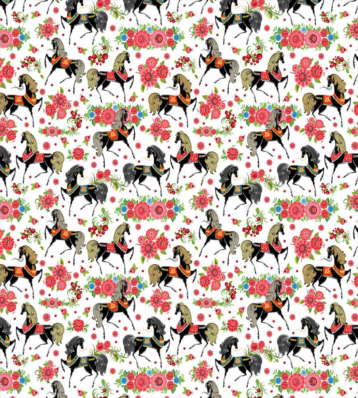 Abstract Floral Stallion — Pattern