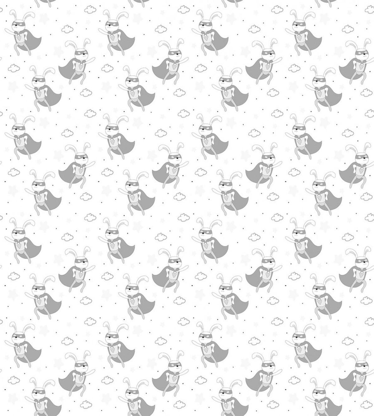 Superhero Rabbit Cartoon — Pattern