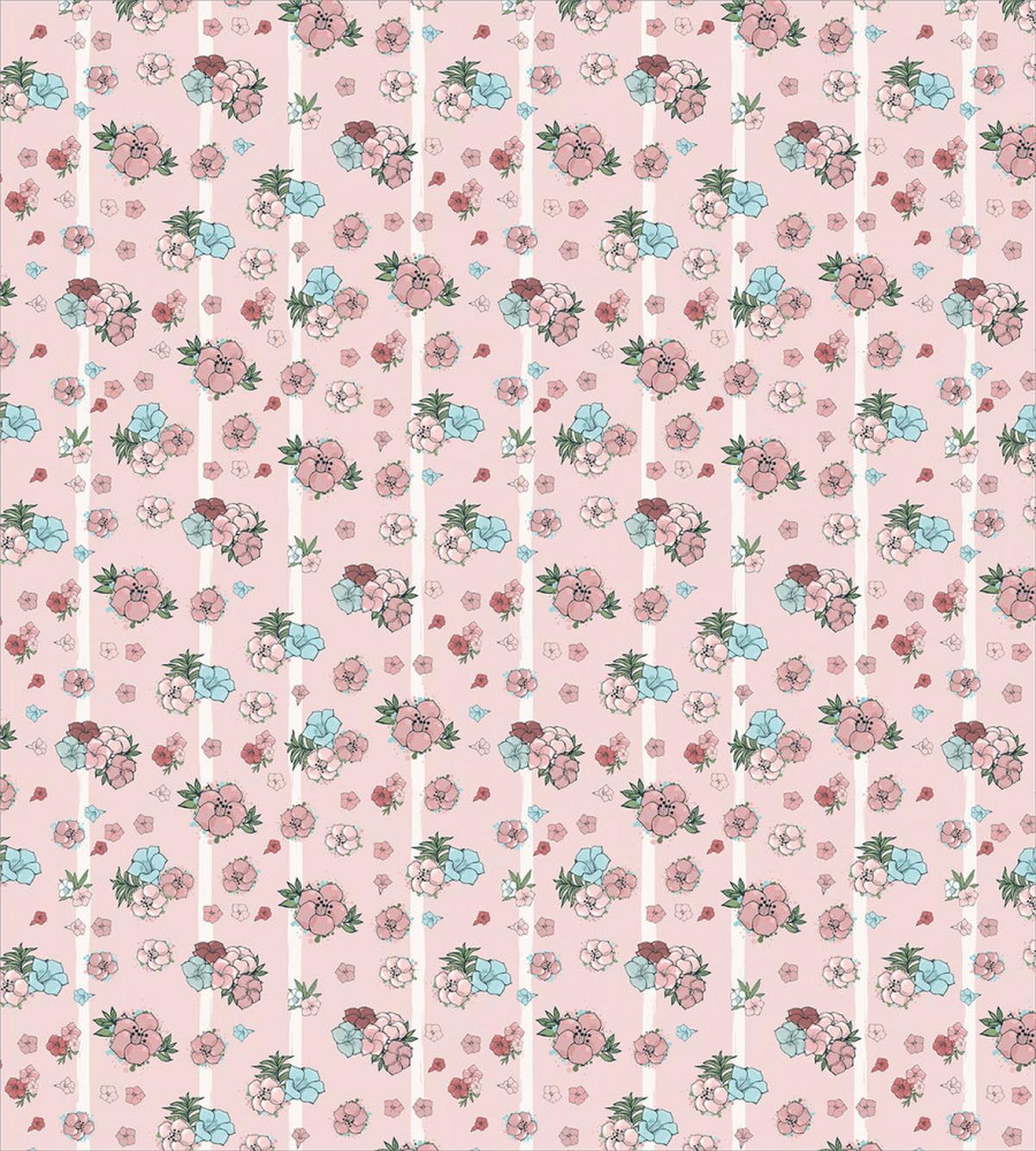 Exotic Colorful Flowers Art — Pattern