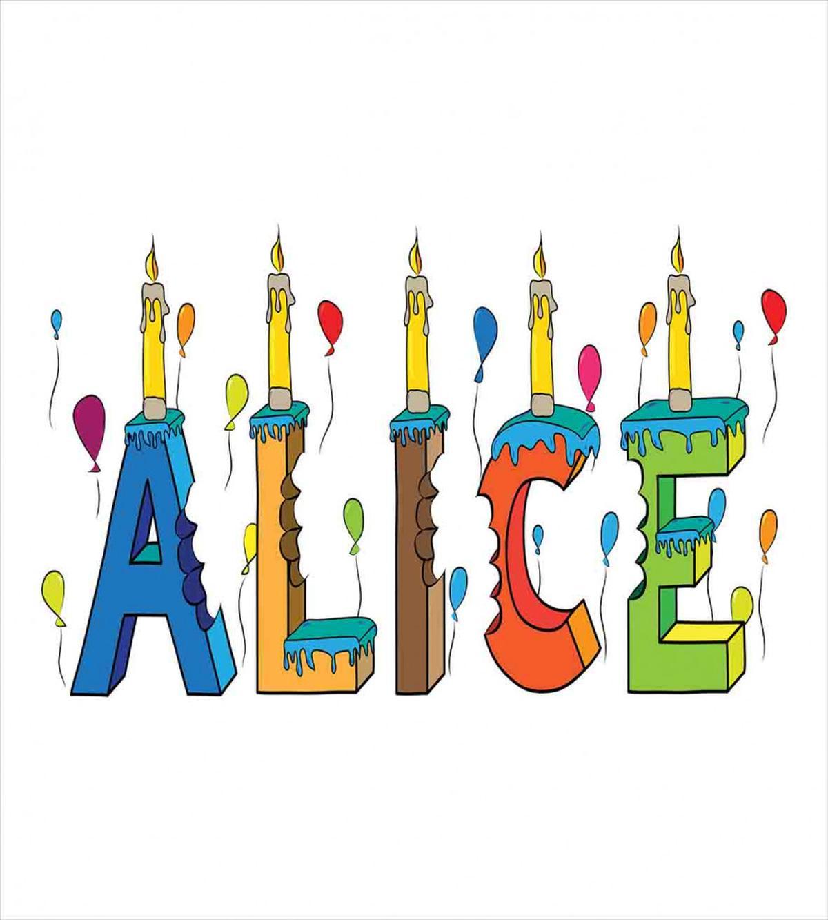 Colorful Girl Name Design — Pattern