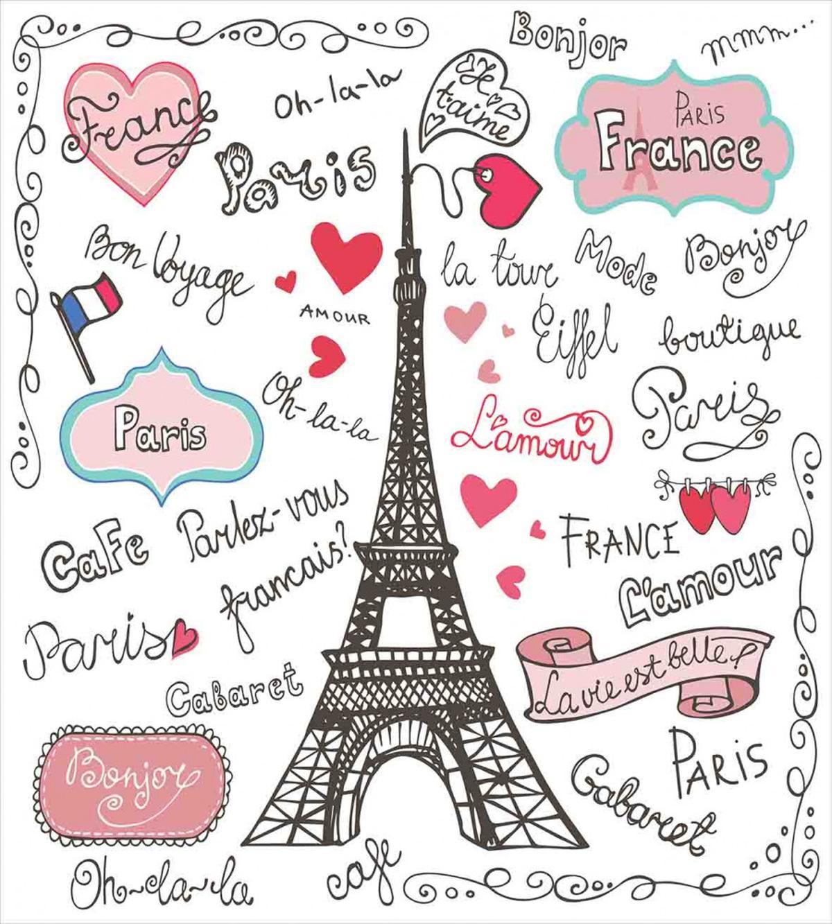 Paris Letter Heart — Pattern