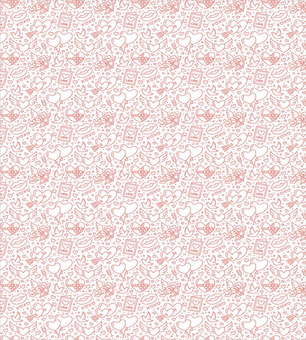 Valentines Day Simple Objects — Pattern