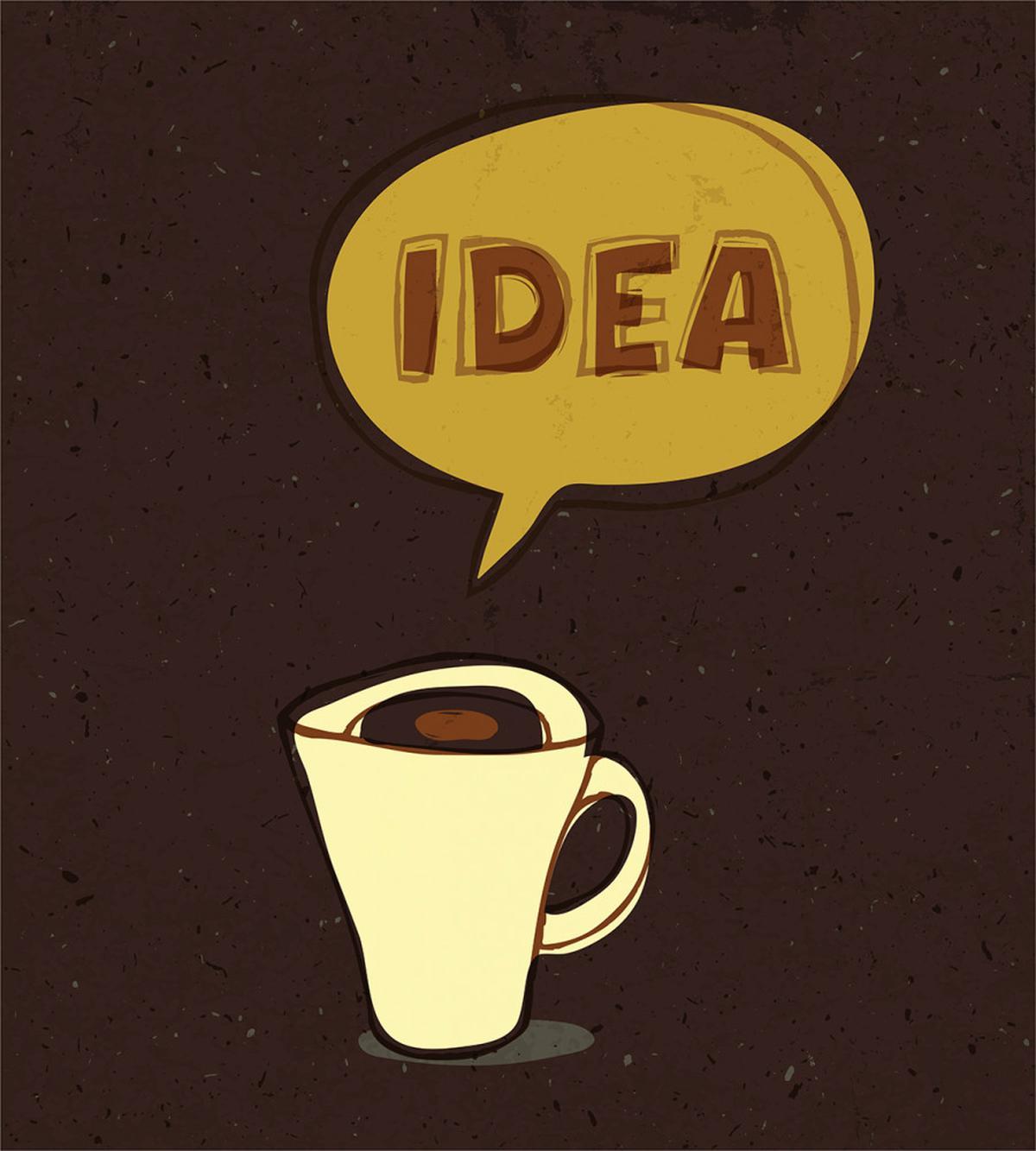 Cup of Idea Sketch Art — Pattern