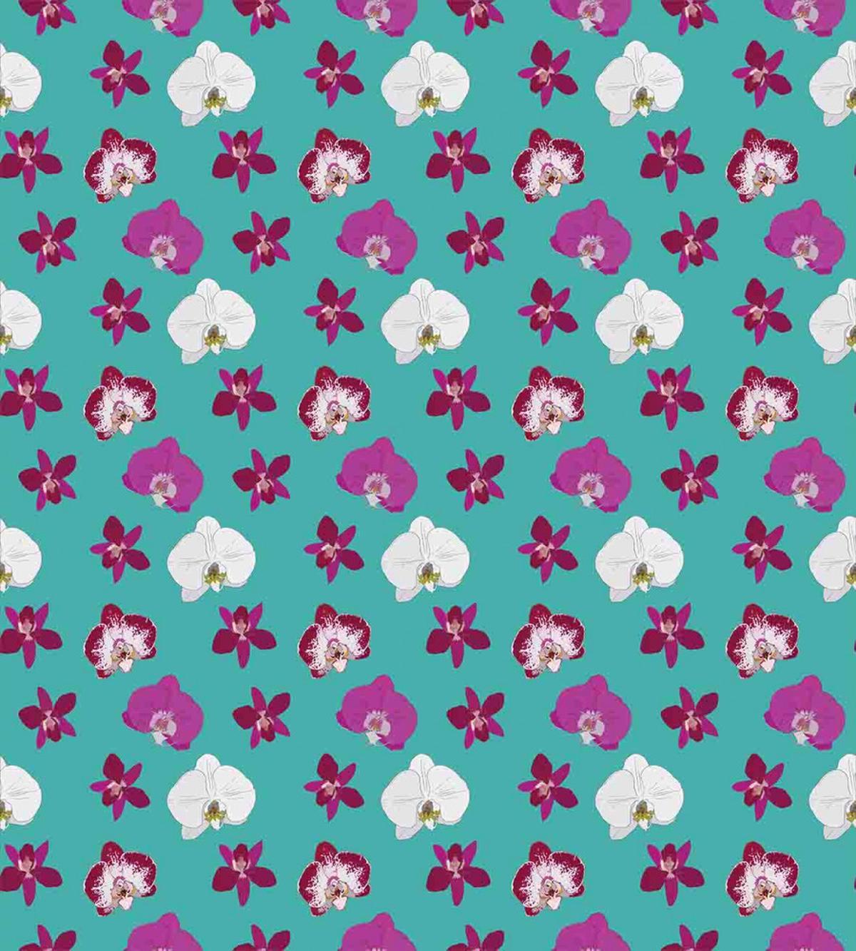 Vibrant Tropical Flowers — Pattern