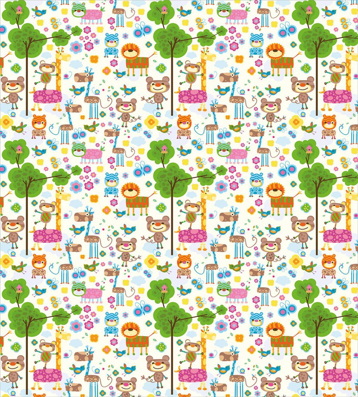 Happy Jungle Zoo Animals — Pattern