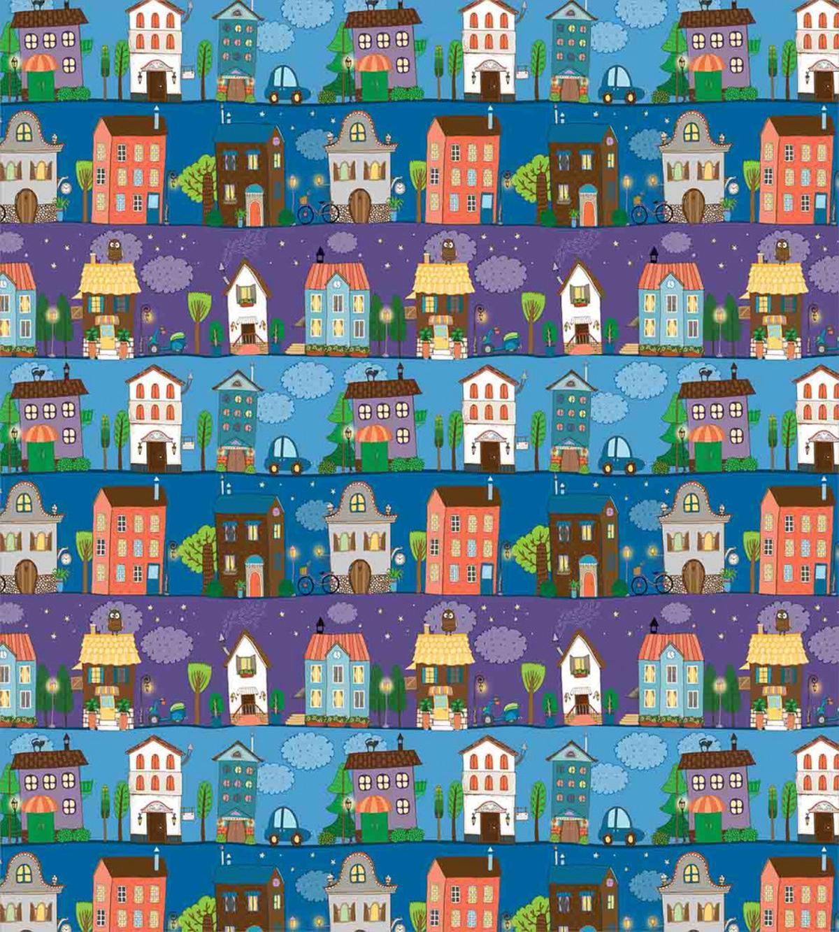 Hand Drawn Townhouses — Pattern