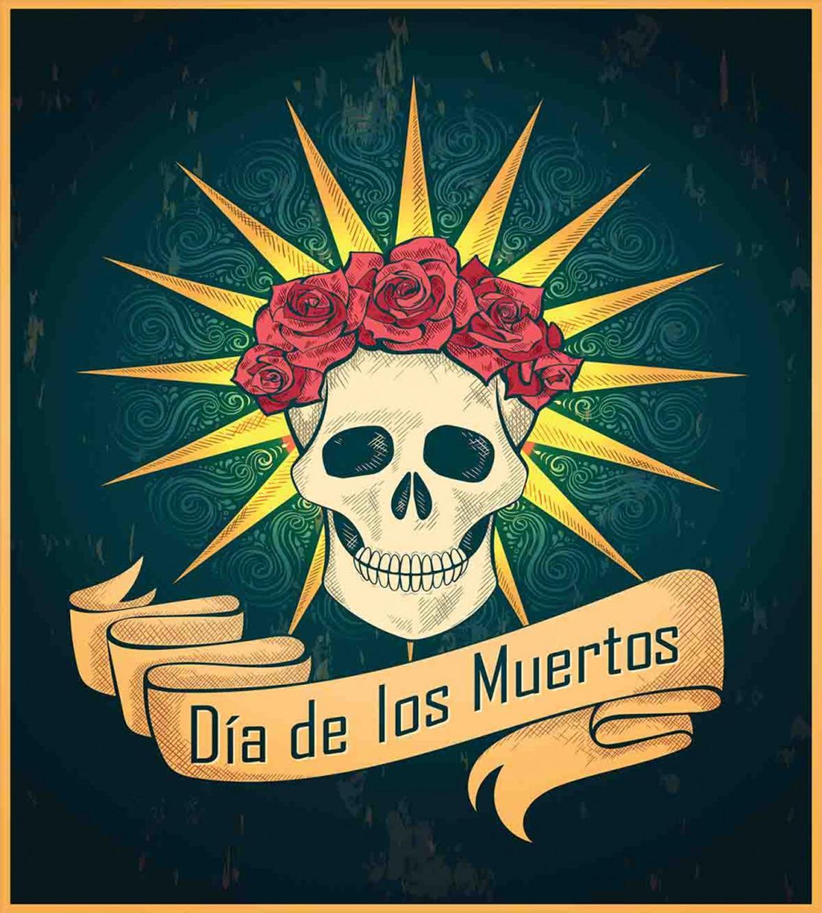 Day of Dead Grunge — Pattern