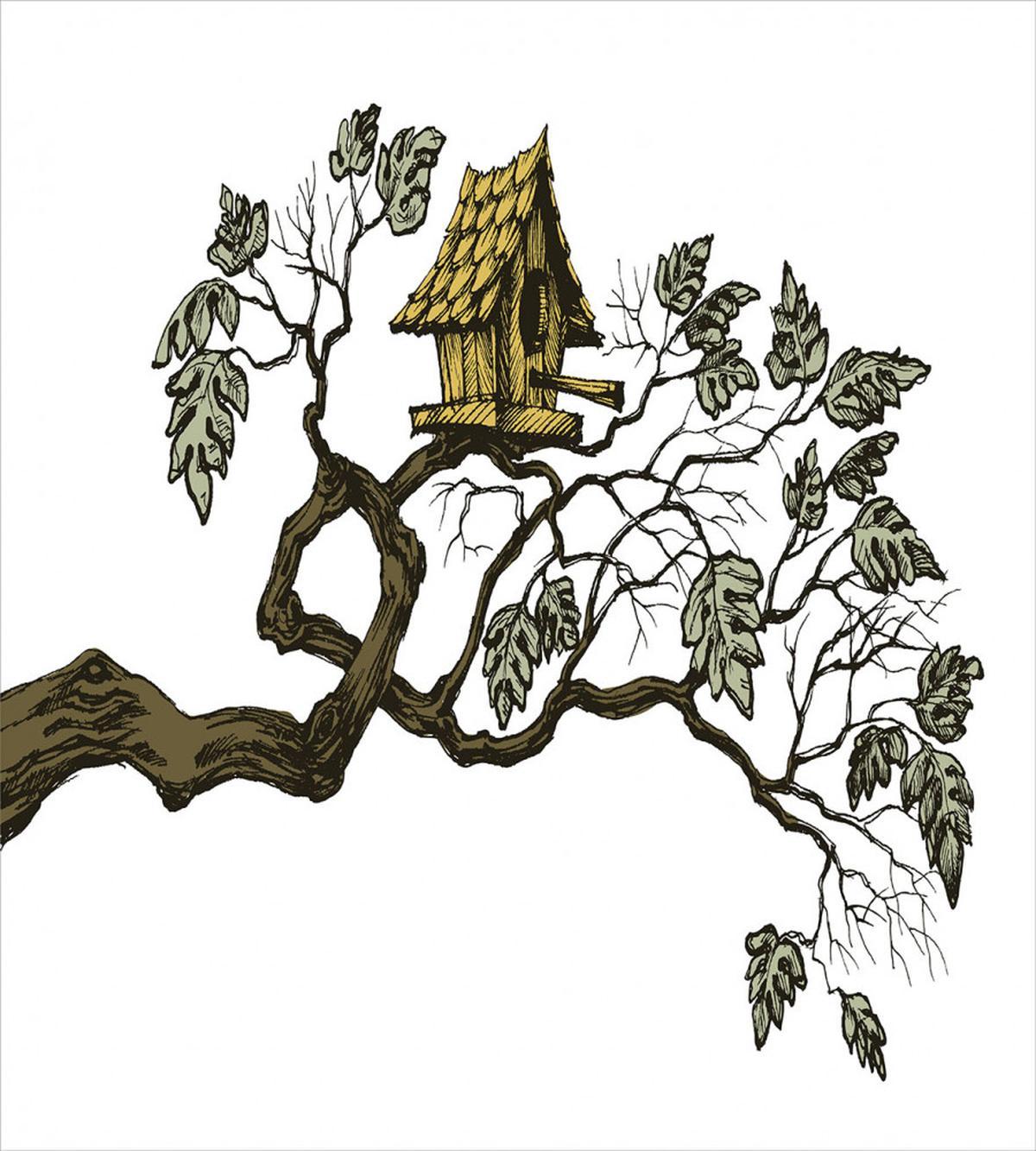 Bird Home and Branch — Pattern