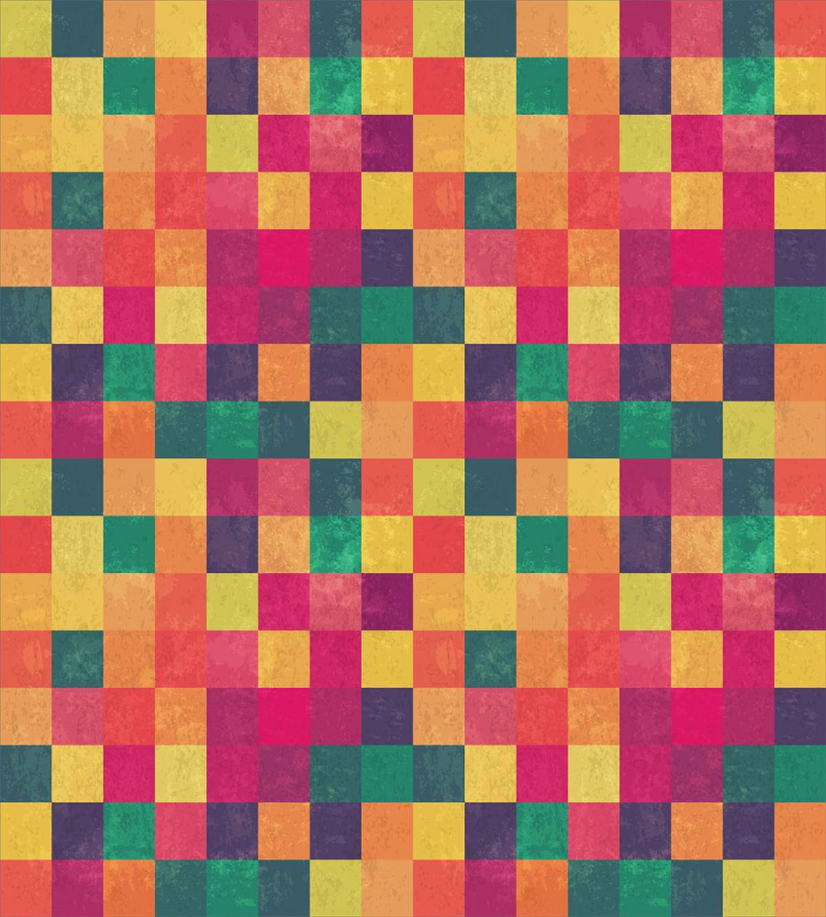 Vintage Colorful Squares — Pattern