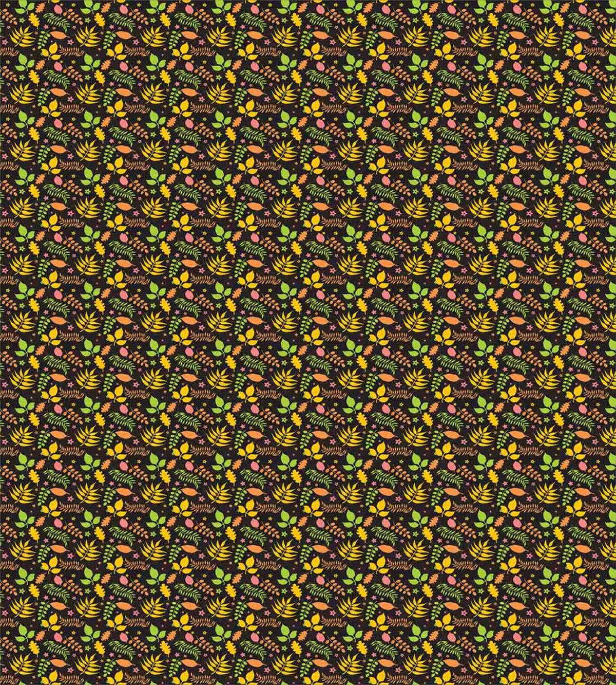 Colorful Autumn Foliage Star — Pattern