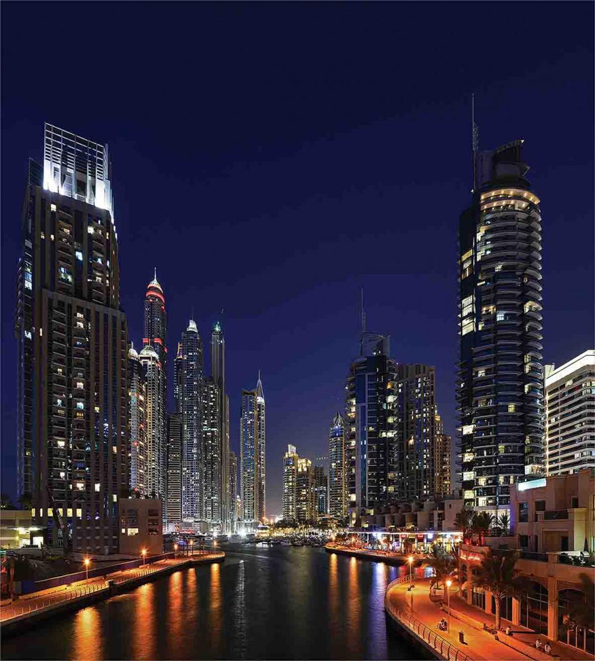 Night View Skyscrapers — Pattern