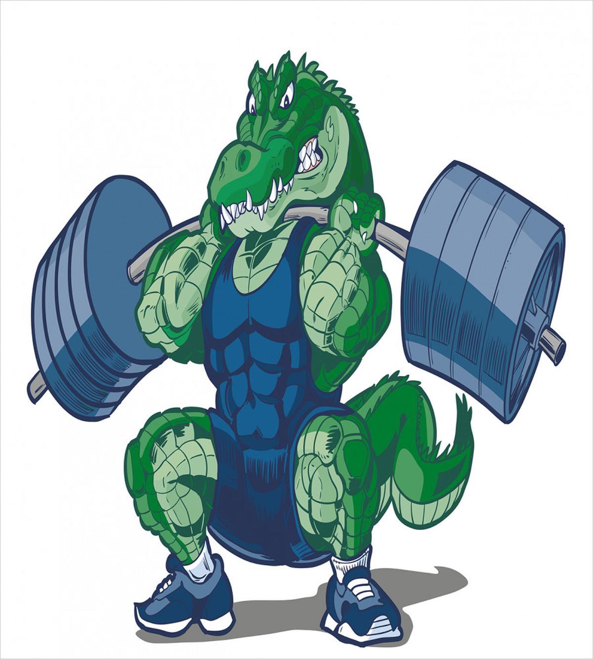 Cartoon Crocodile — Pattern