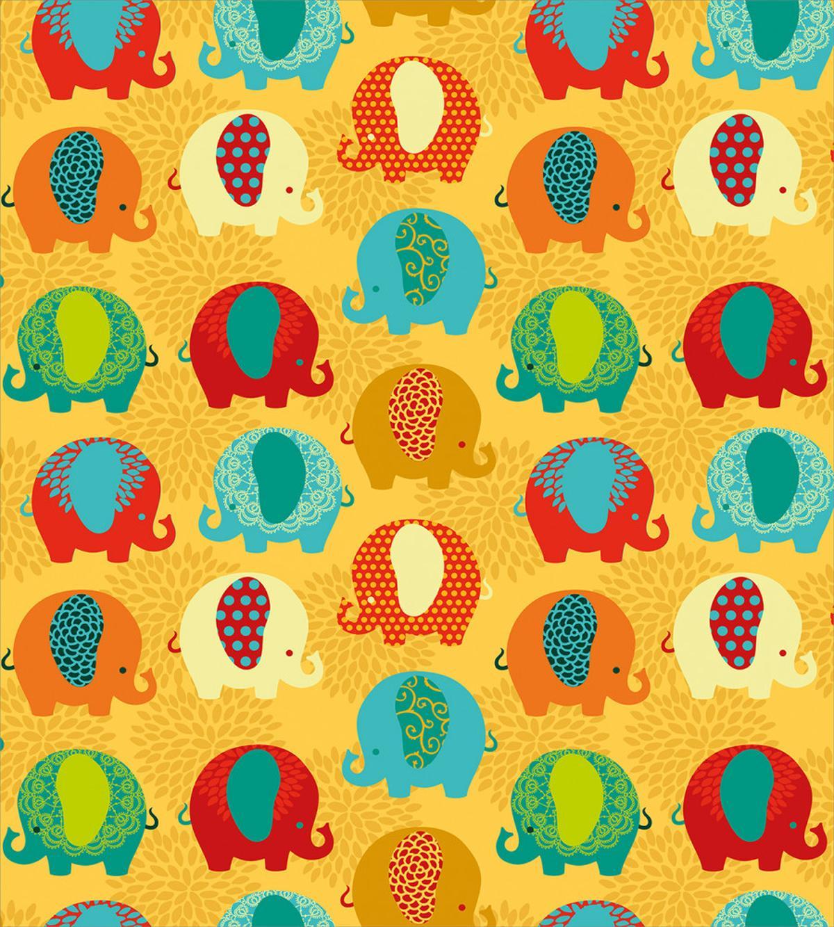 Elephants Ornaments — Pattern