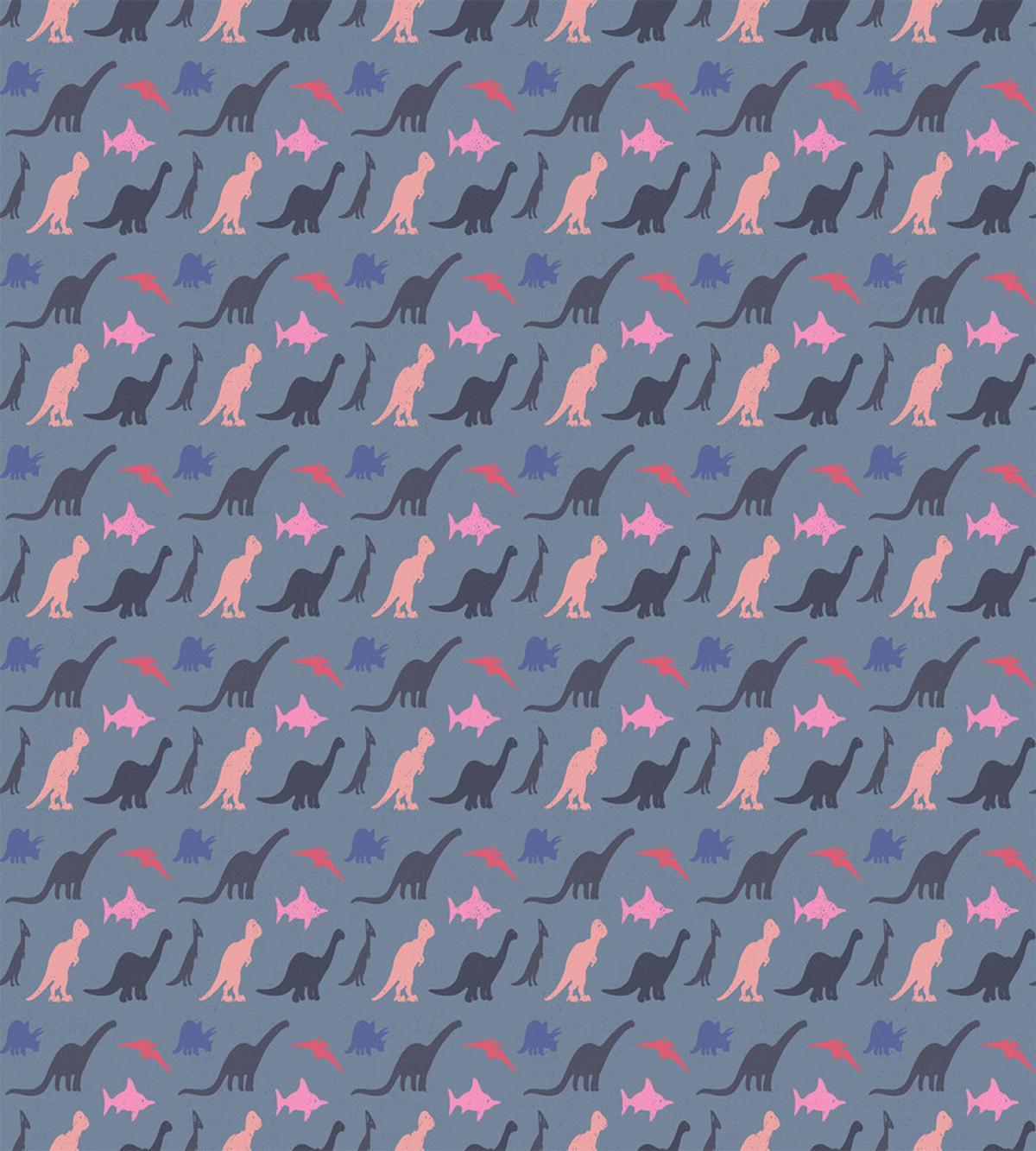 Colorful Dinosaur and Shark — Pattern