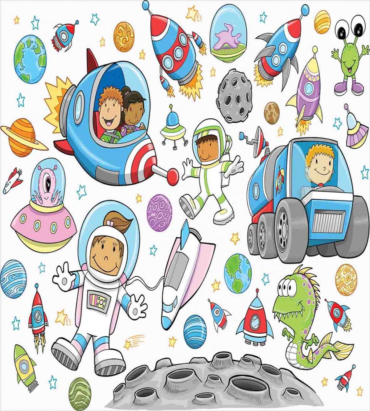 Space Kids Rocket — Pattern