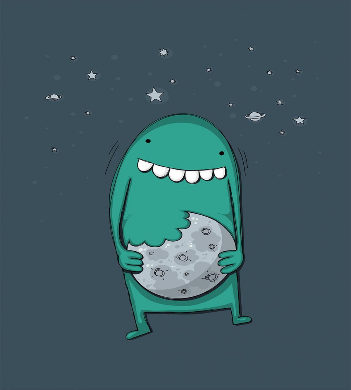 Monster with Sharp Teeth — Pattern