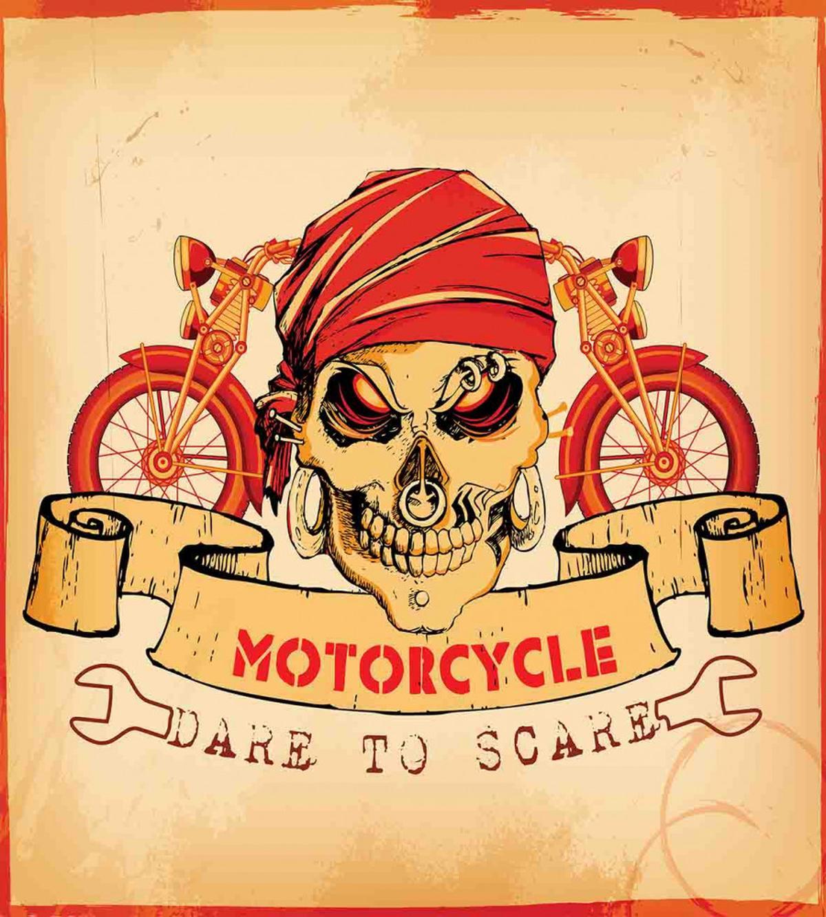 Spooky Racer Motorcycle — Pattern
