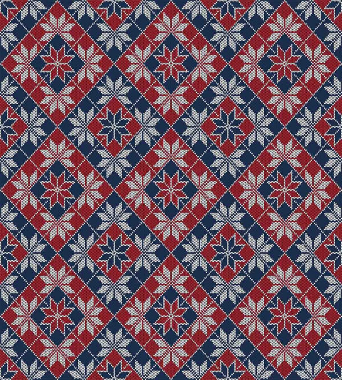 Tartan Geometric Floral — Pattern