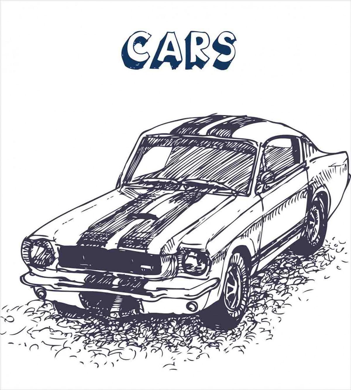 Sports Car Grunge — Pattern