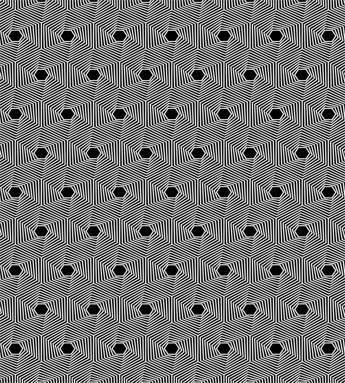 Spiraling Effect Hexagons — Pattern