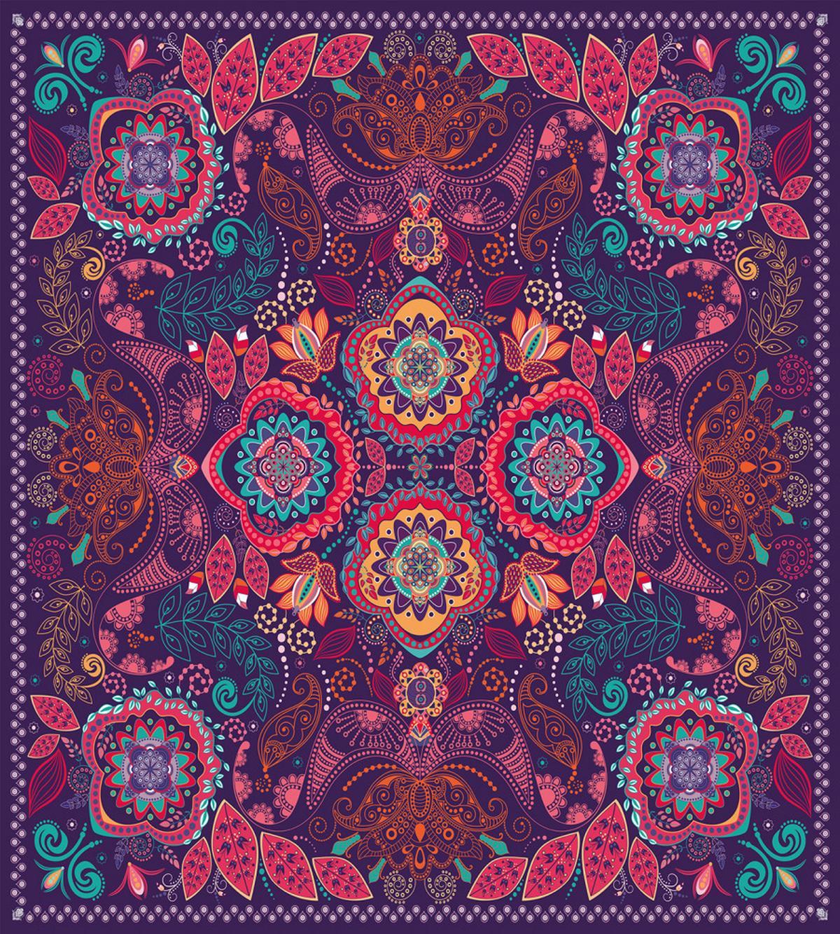Modern Paisley Dot Leaf — Pattern