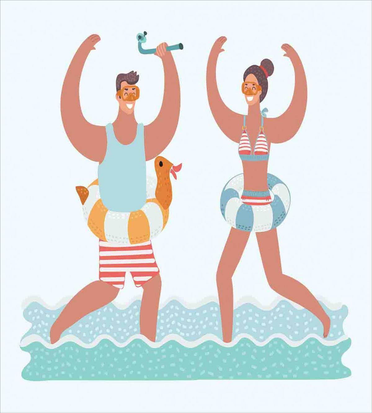 Beach Vibes with Swim Ring — Pattern