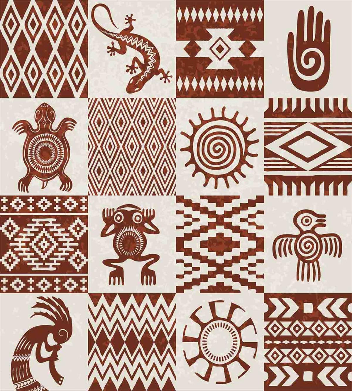 Grunge Native Tile — Pattern