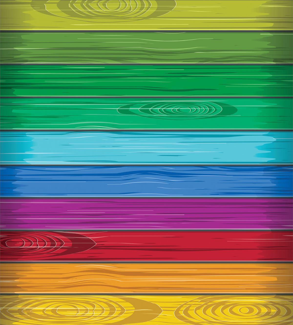 Colorful Wood Stripes — Pattern