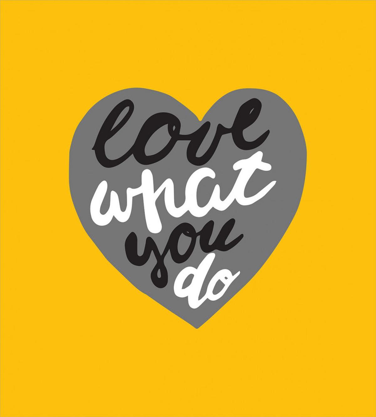 Greyscale Heart on Yellow — Pattern