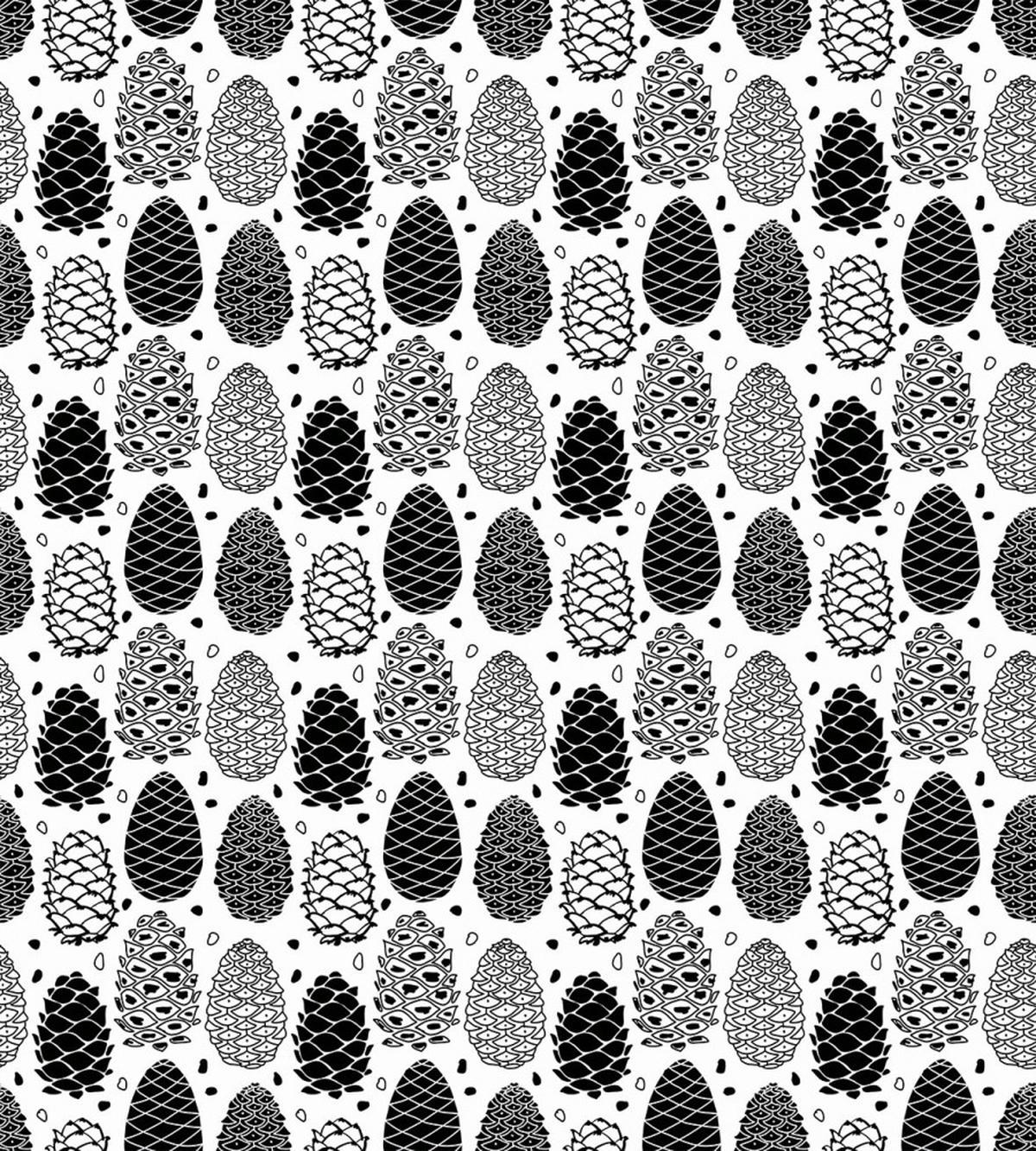 Winter Season Cone Shape — Pattern