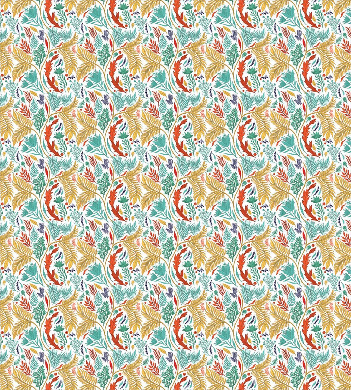 Botanical Leaves and Flowers — Pattern