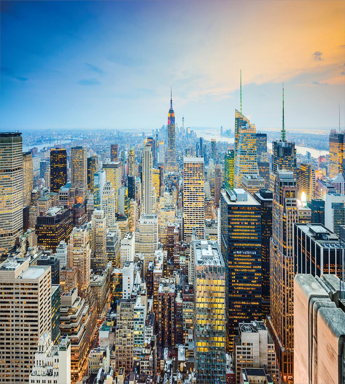 Aerial View New York City — Pattern