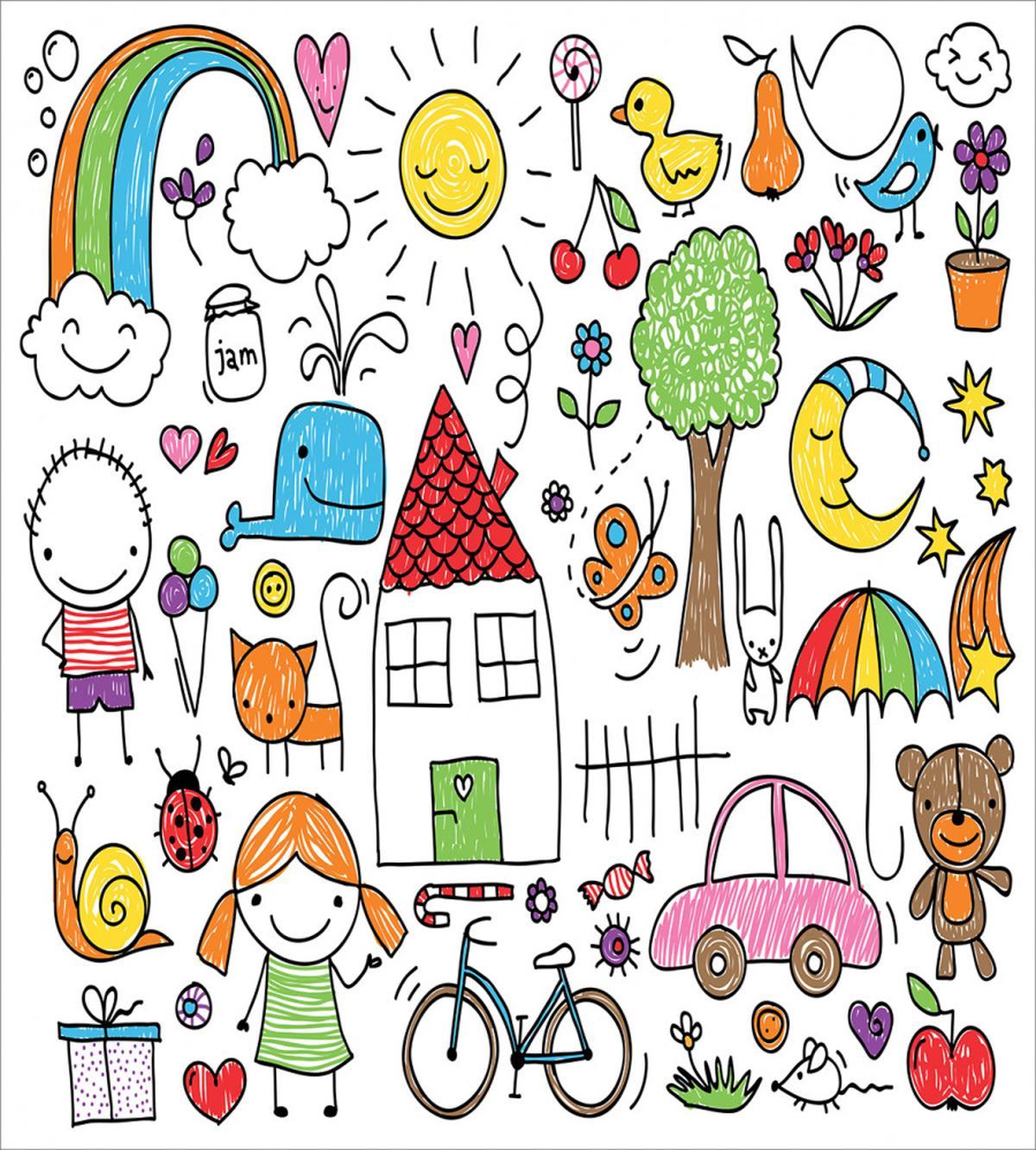 House Girl and Boy Bear — Pattern