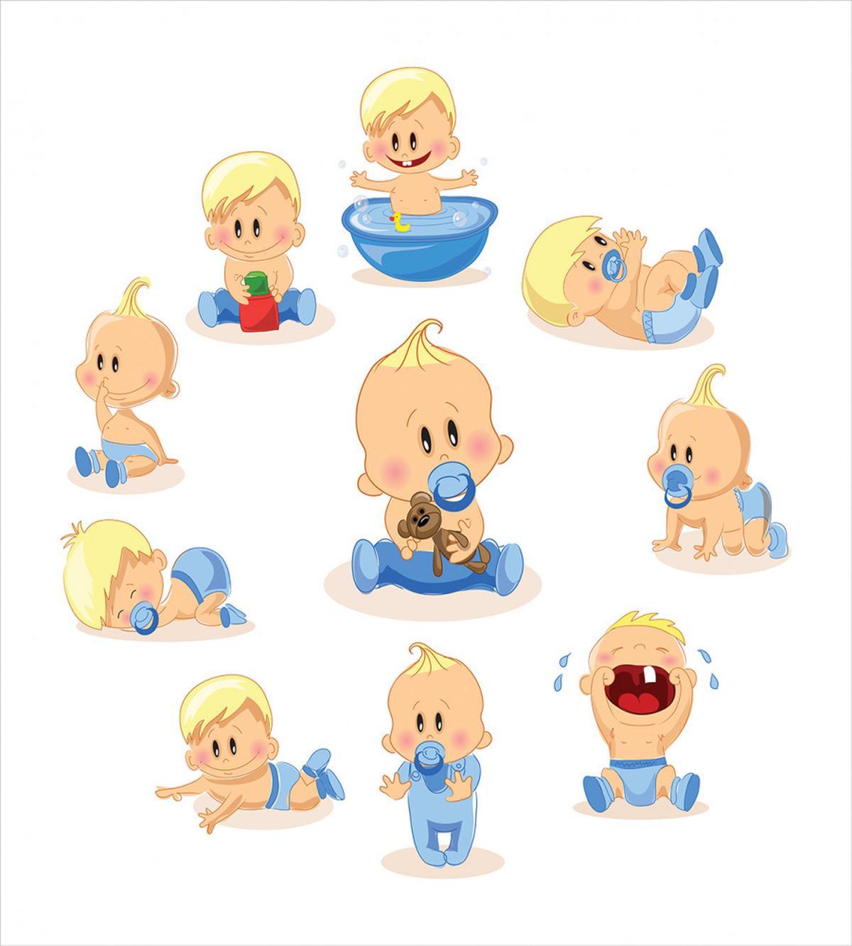 Goofy Infnat Boy Crying — Pattern