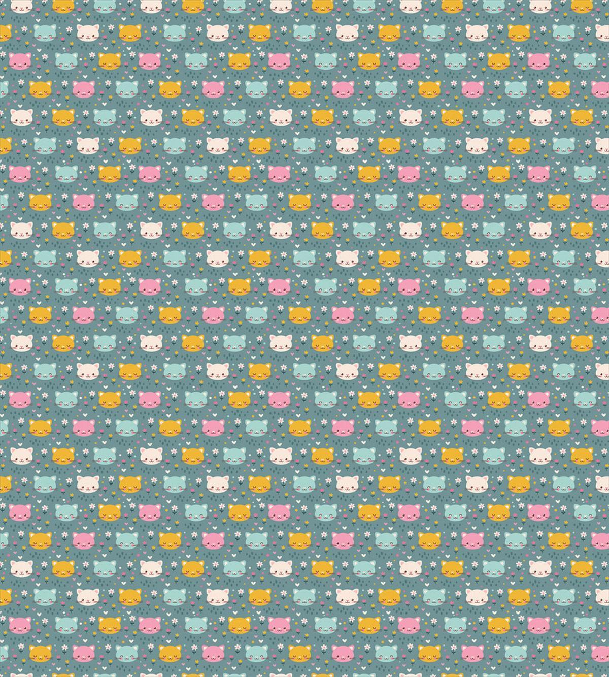 Smiling Cartoon Mice — Pattern