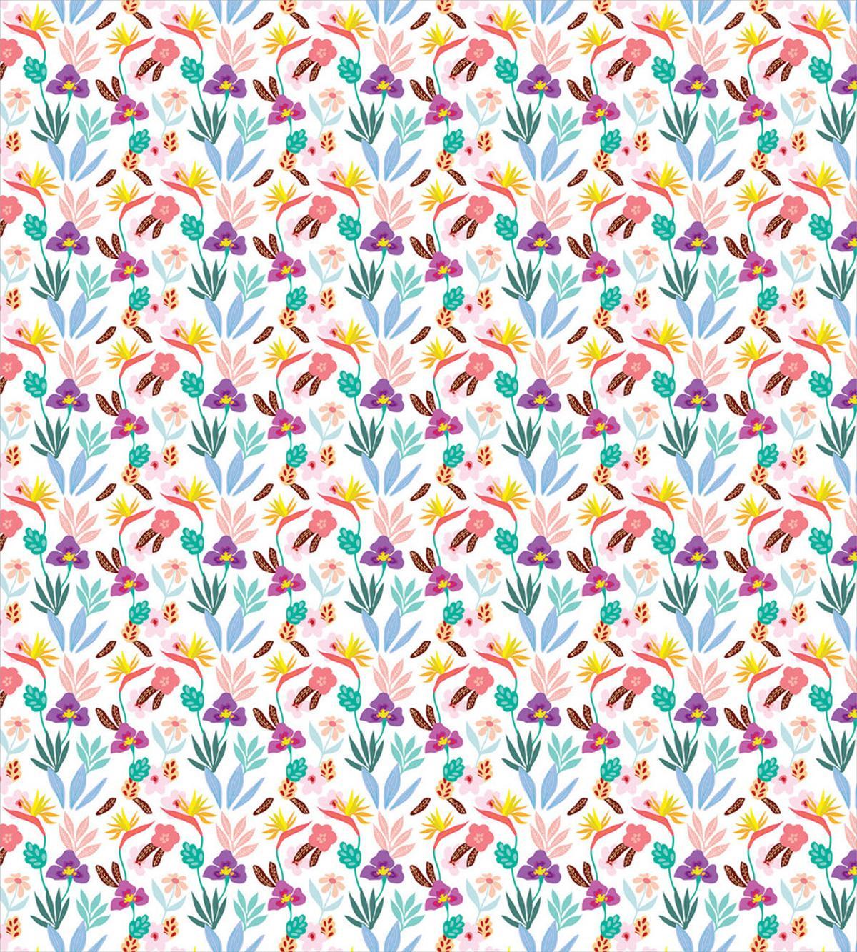 Vibrant Exotic Flora — Pattern