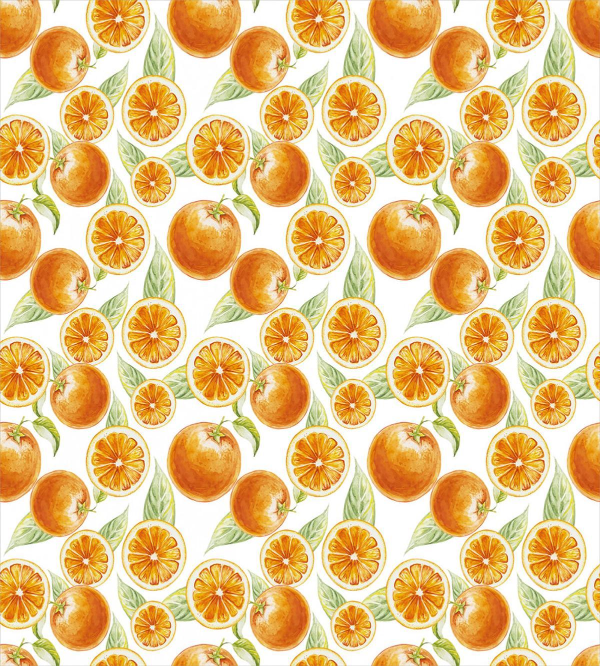 Juicy Orange Fruits Art — Pattern