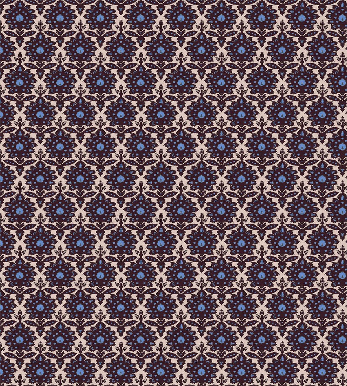 Old Damask Ottoman Art — Pattern
