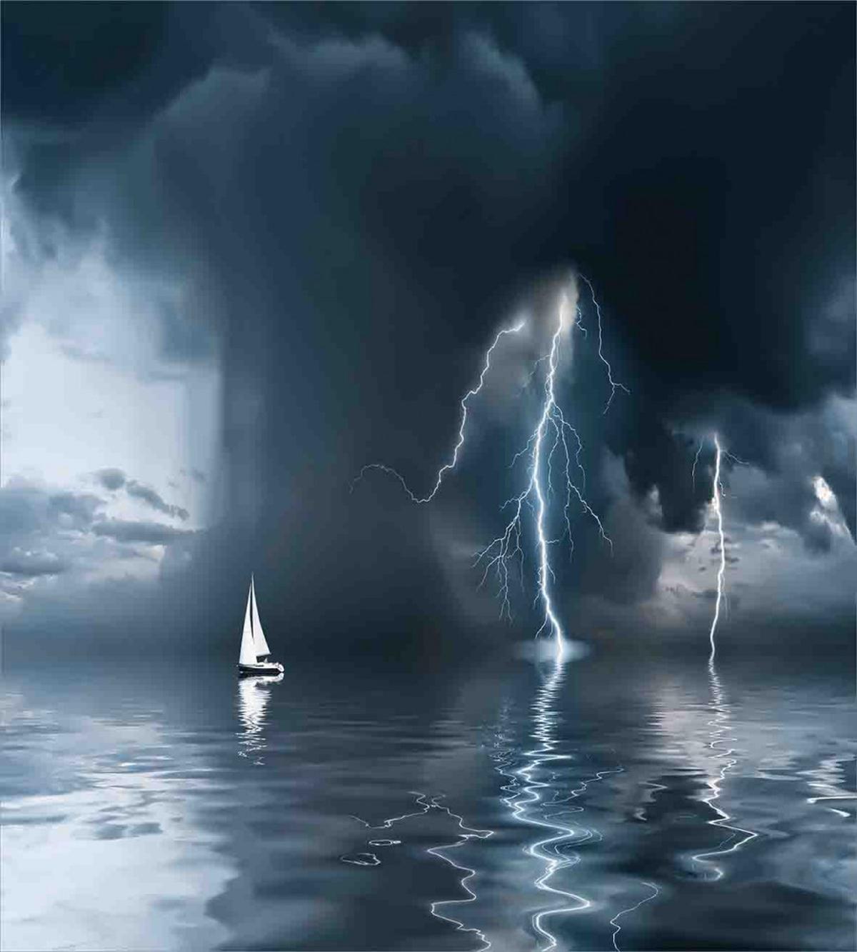 Yacht at the Ocean — Pattern