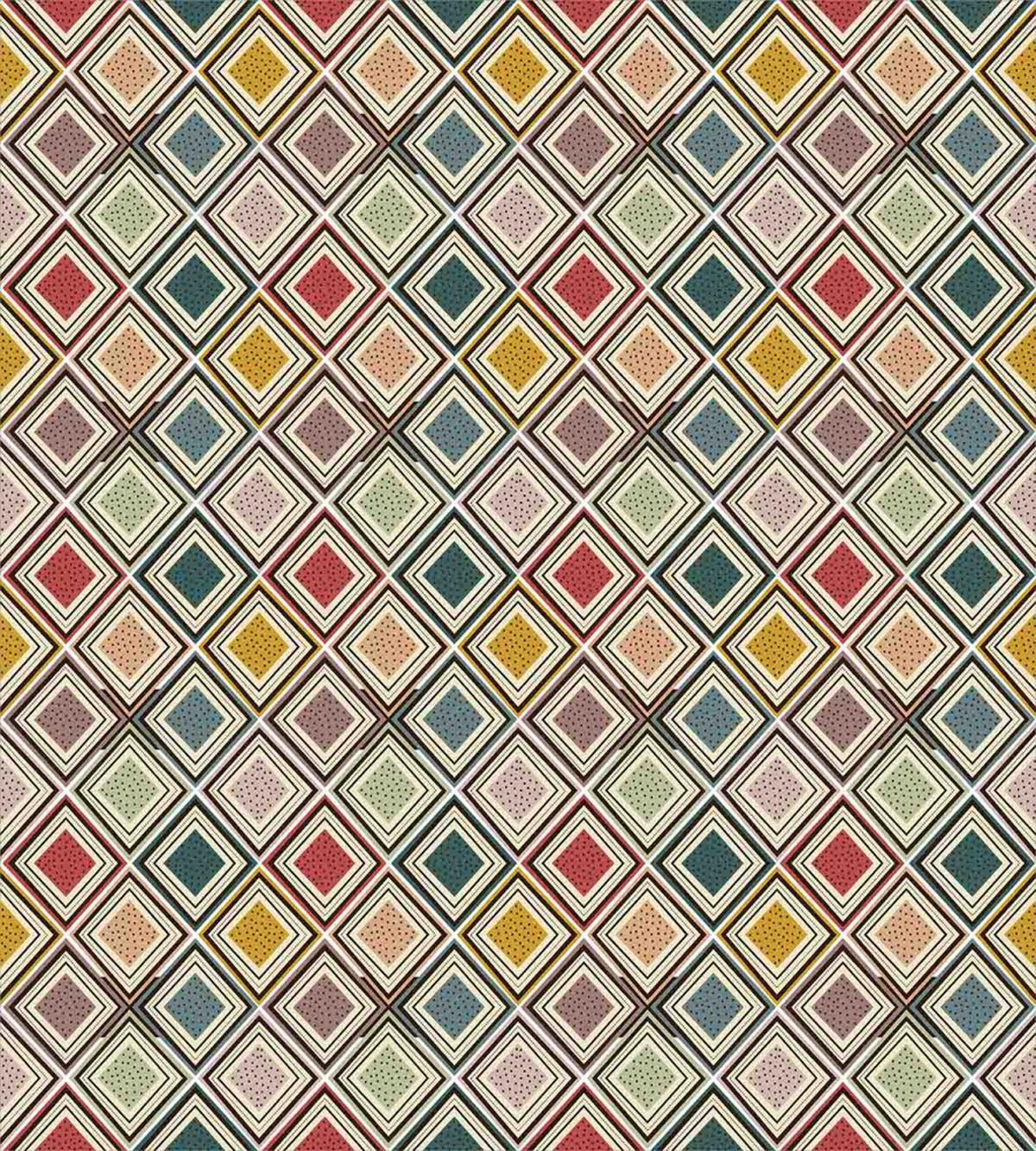 Colorful Dotted Squares — Pattern