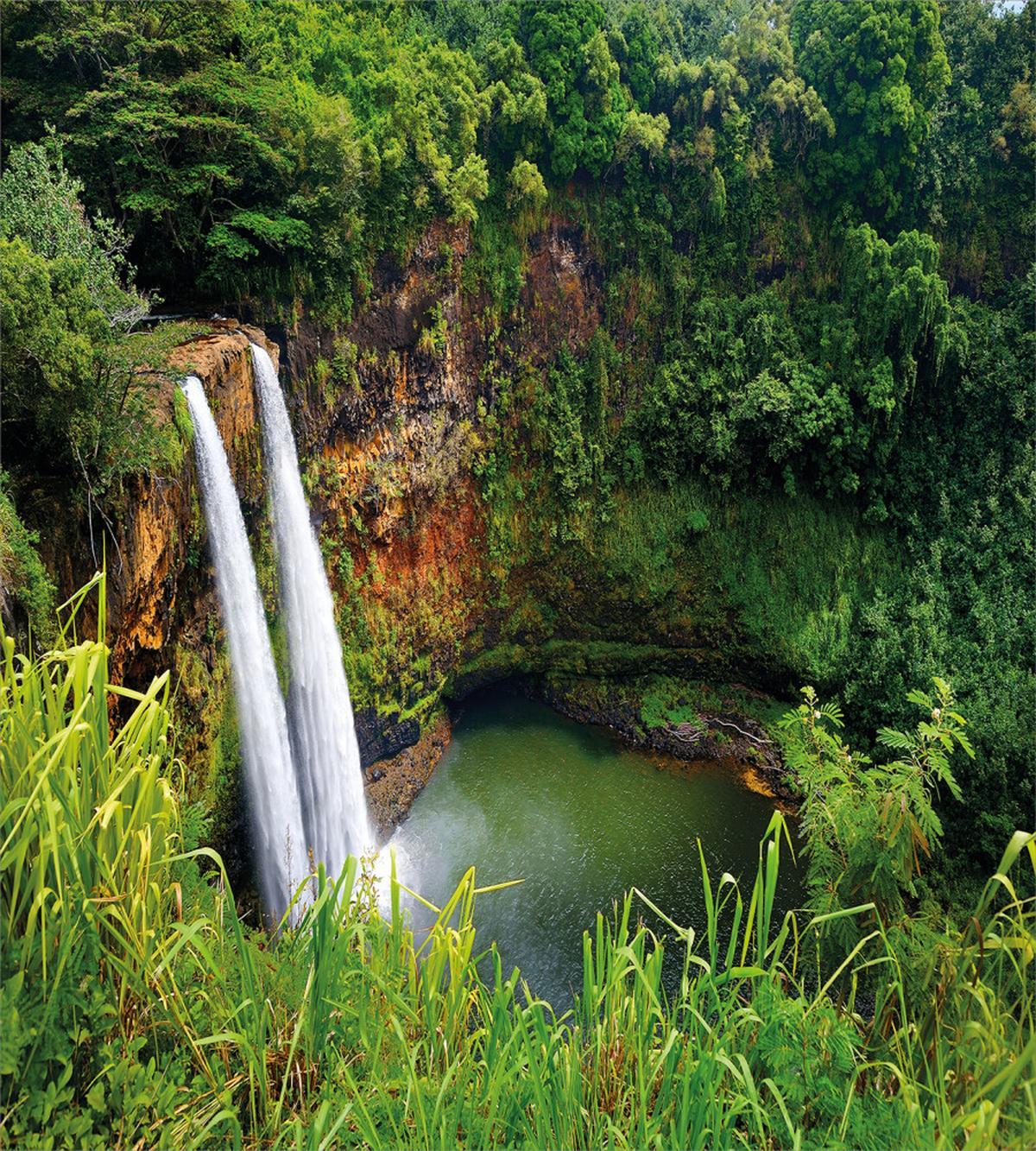 Twin Waterfalls Hawai — Pattern