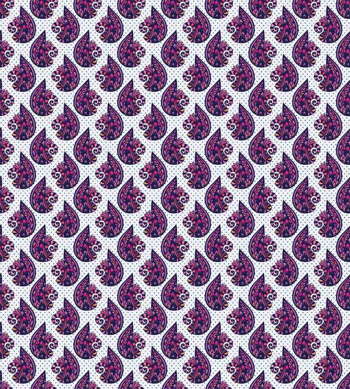 Abstract Motif Art on Dots — Pattern