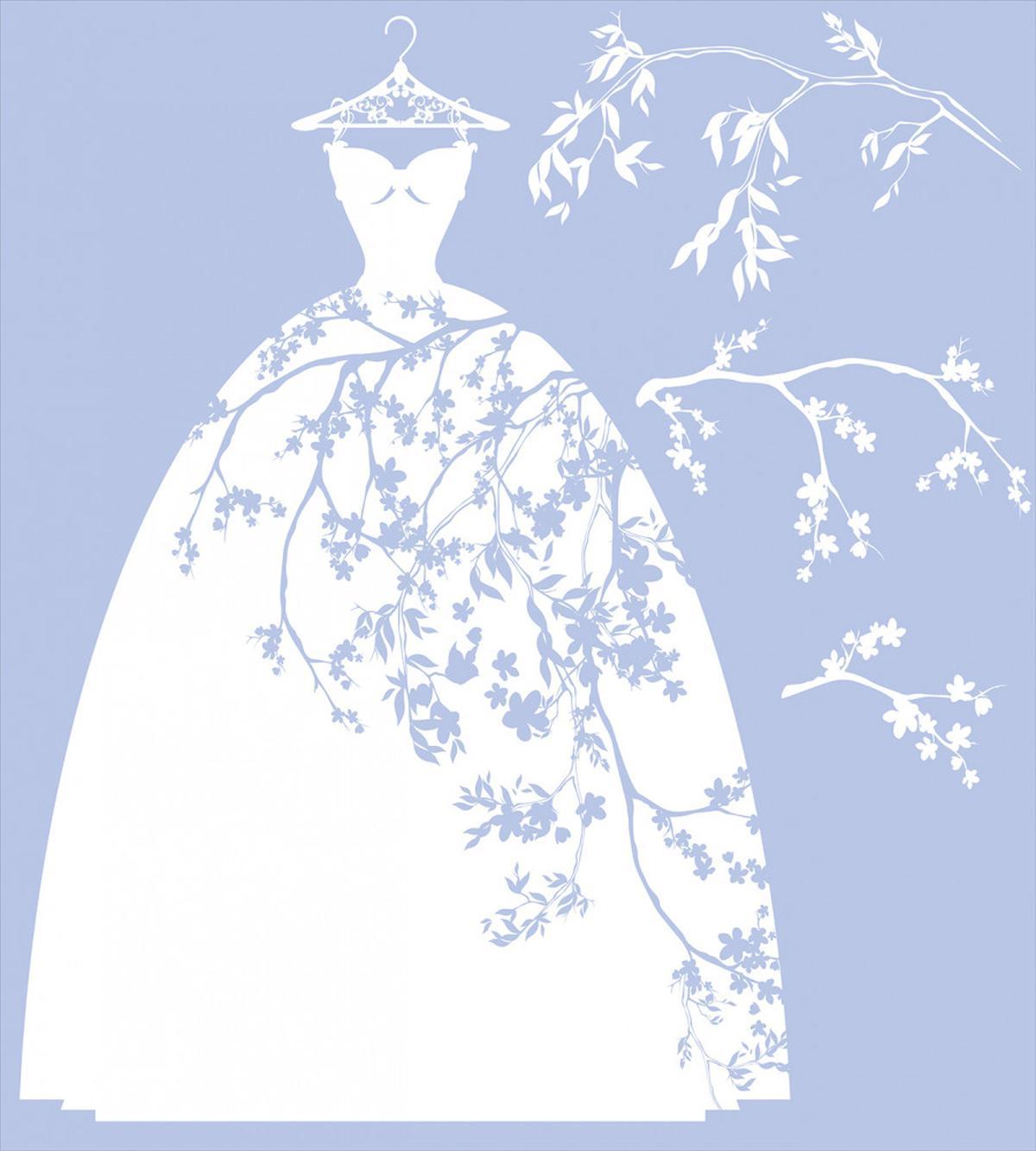 Floral Bride Dress — Pattern