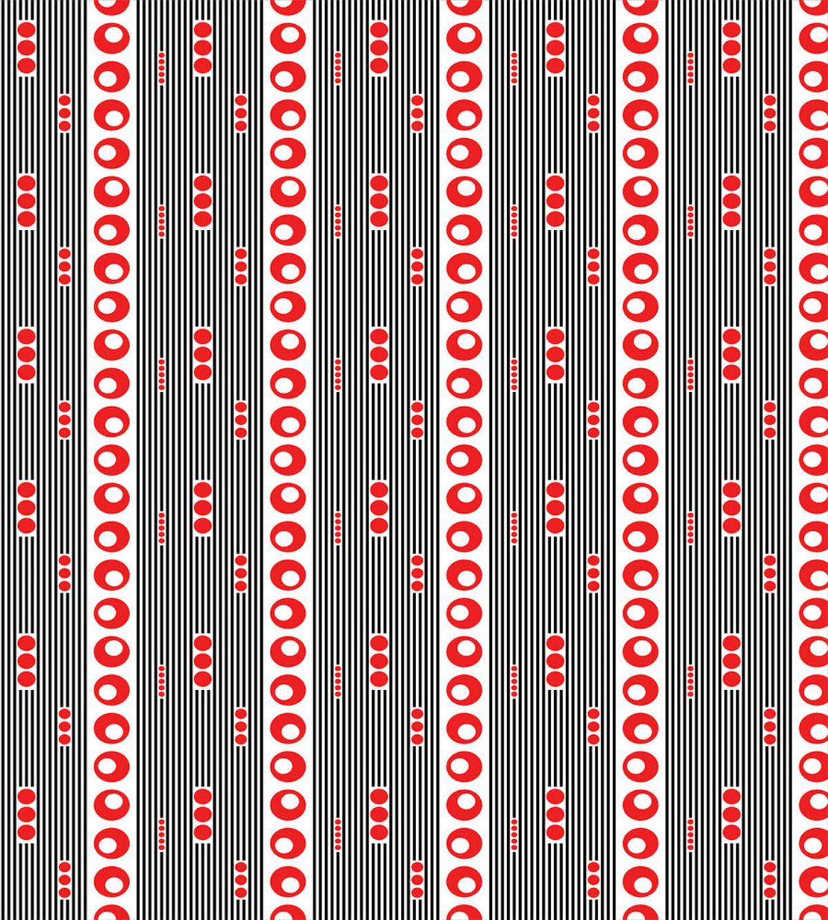 Vertical Stripes Circles — Pattern